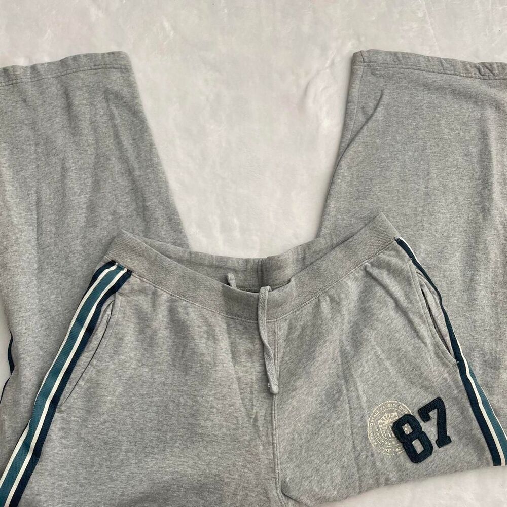 Aeropostale Vintage Wide Leg Sweatpants Women's L Y2K Stripe Comfy Loungewear